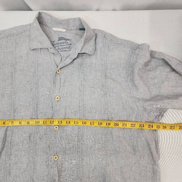 Tommy Bahama Size XL 100% Linen Button-up Short-Sleeve Men's Casual Shirt - Picture 3 of 6